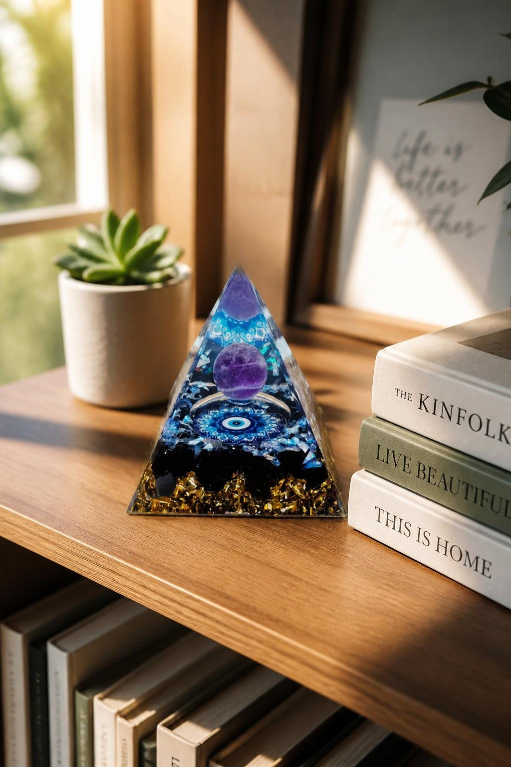 Orgone Pyramid Feng Shui Crystal Decor