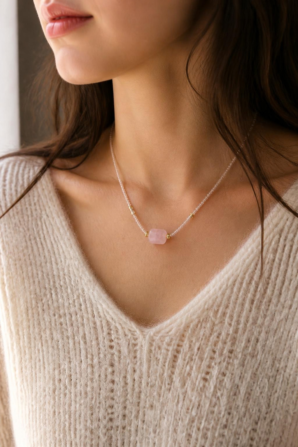 Rose Quartz Self-Love Healing Necklace
