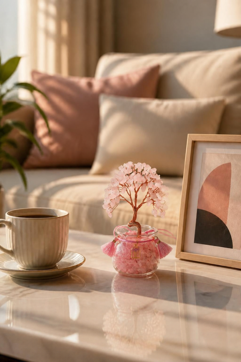 Crystal Money Tree Mini Feng Shui Decor