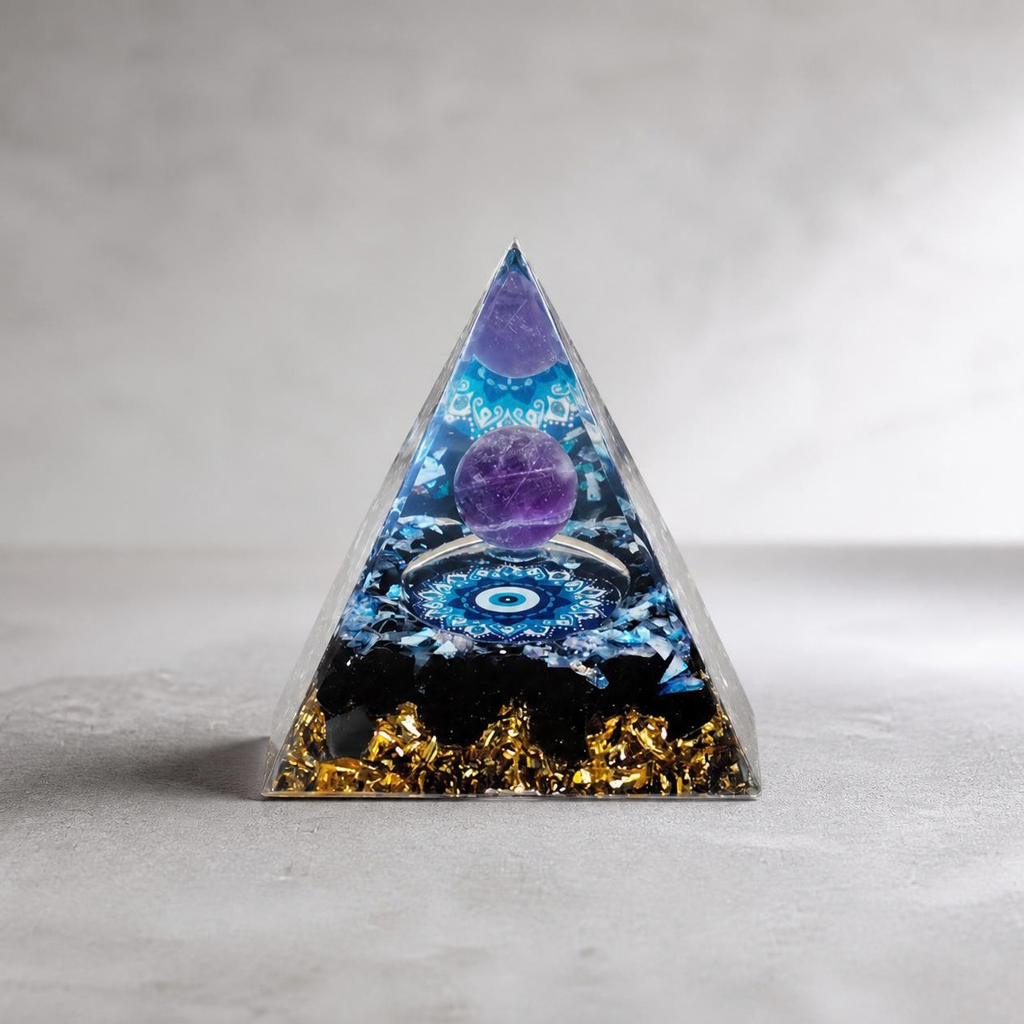 Orgone Pyramid Feng Shui Crystal Decor