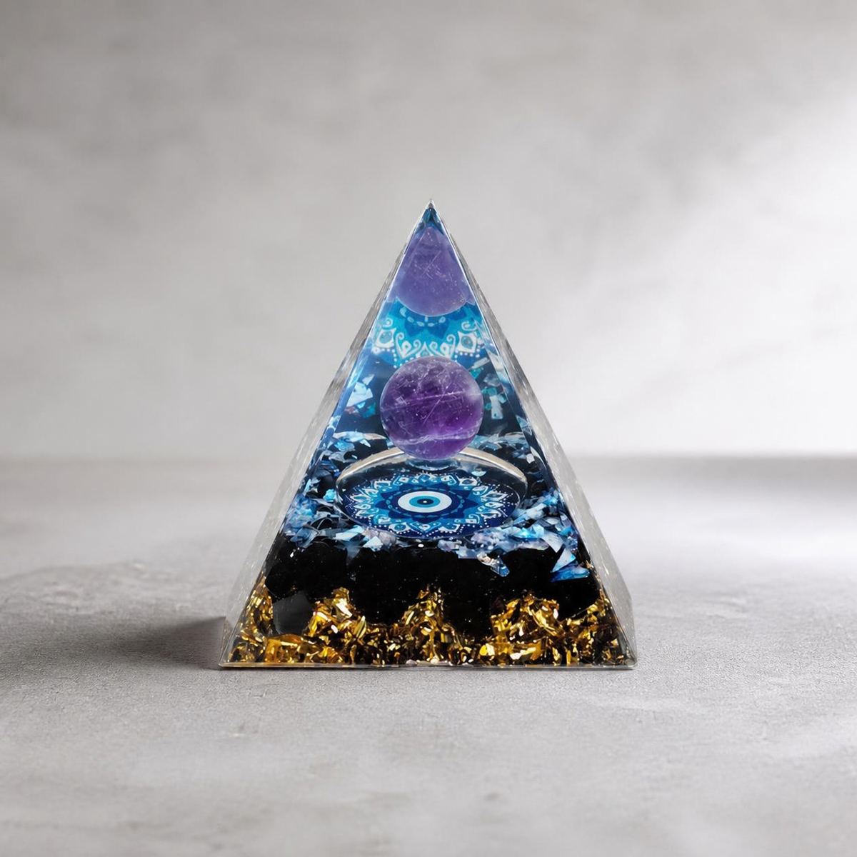 Orgone Pyramid Feng Shui Crystal Decor