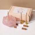 Natural Sandalwood Incense & Crystal Holder Set