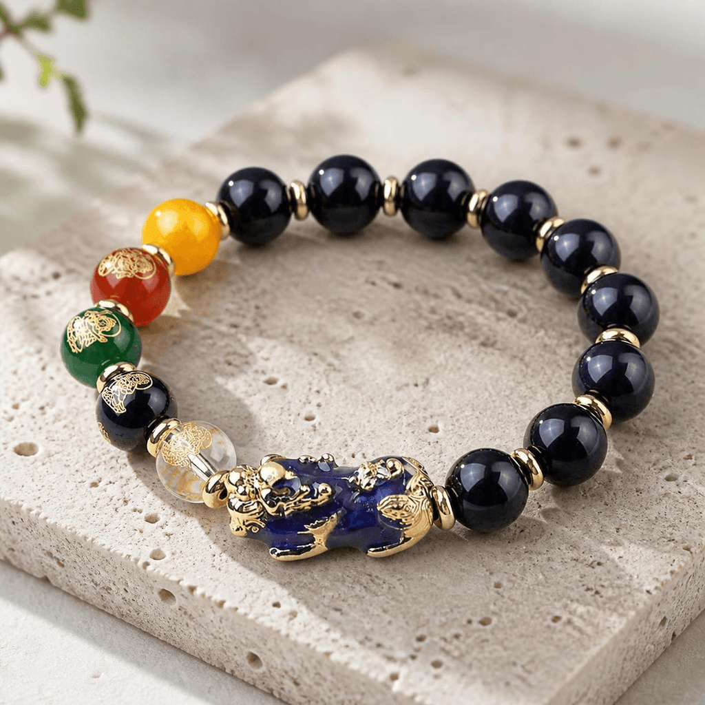 Black Obsidian Pixiu Protection Bracelet